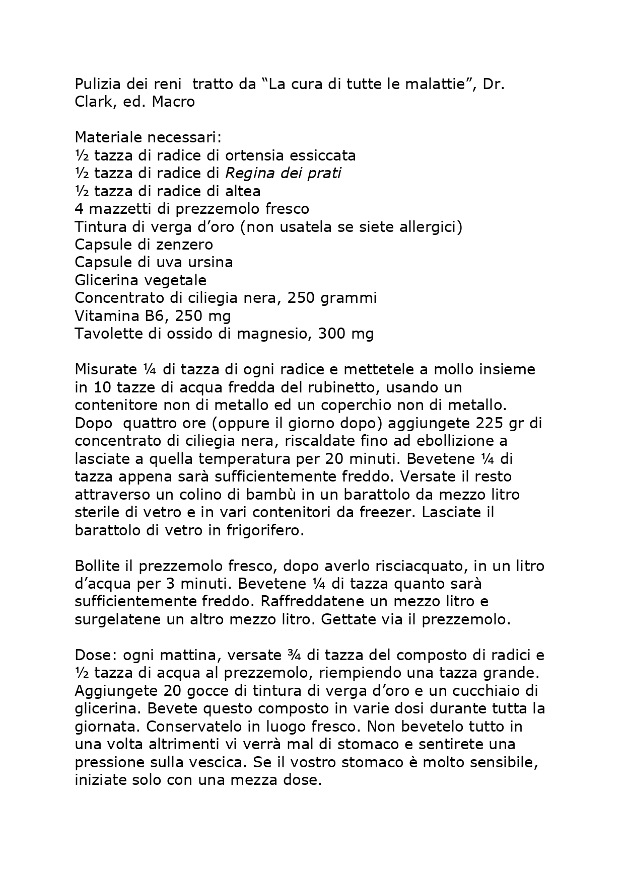 Pulizia dei reni La Cura di tutte le malattie Dr.H.R.Clark Marco Edizioni 030208_page-0001